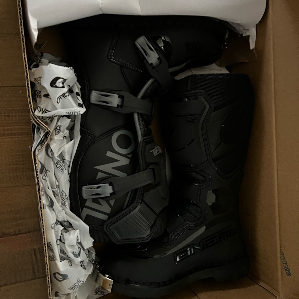 O'Neal Black Motorcycle Boots
